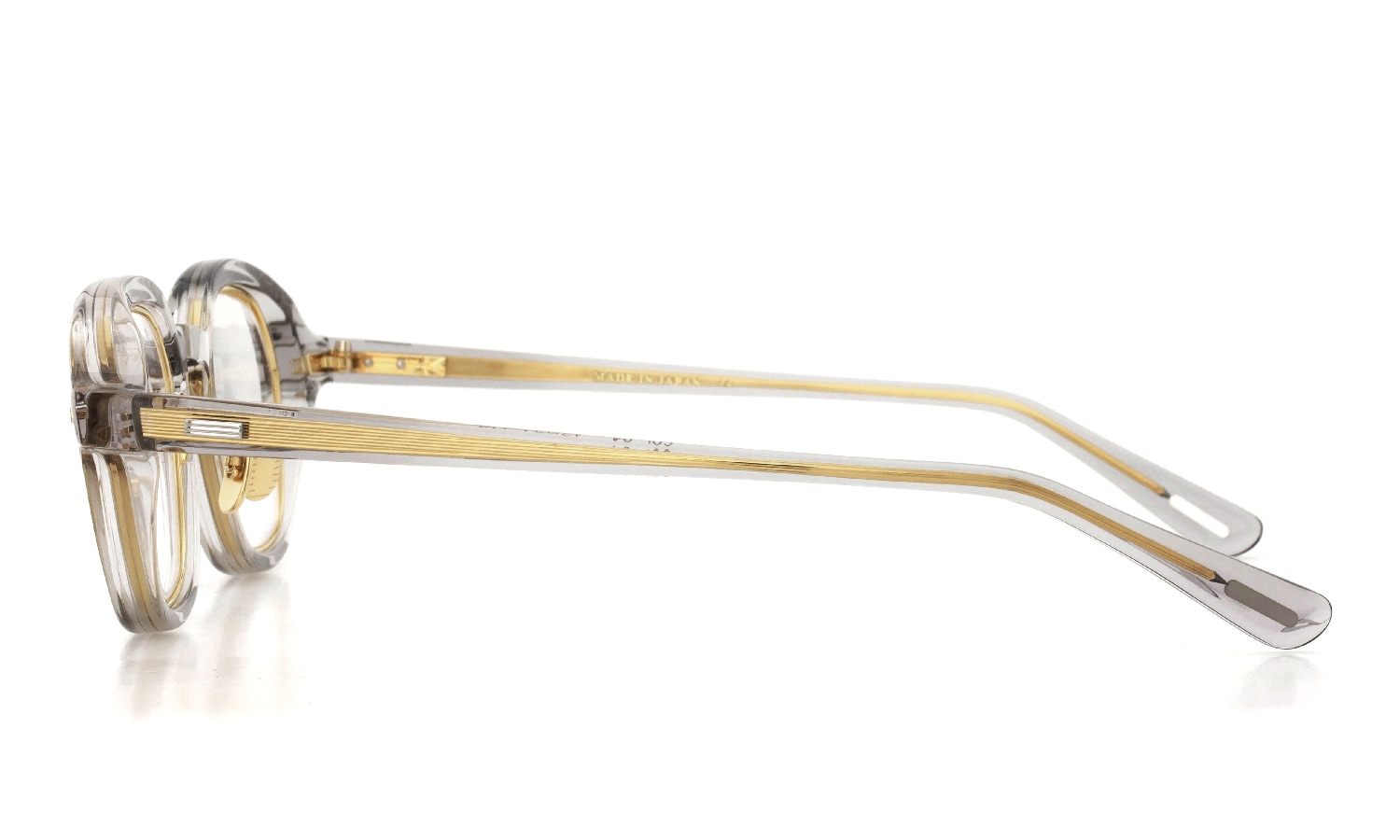 YUICHITOYAMA:5 メガネ通販 BEACON col.4 Clear gray / Gold