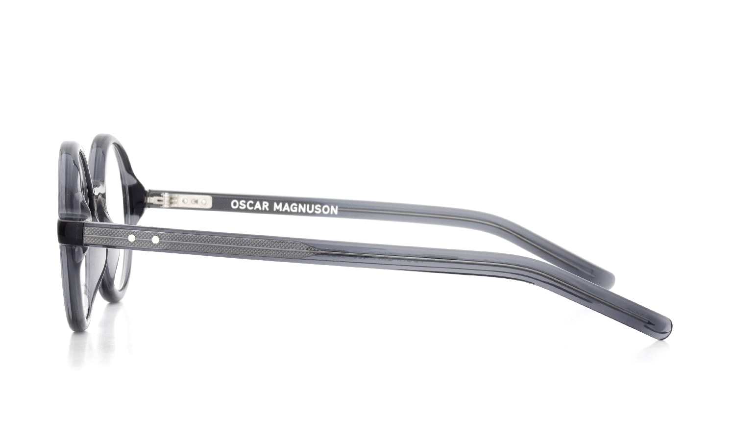 OSCAR MAGNUSON オスカーマグナソン 丸メガネ通販 YOSHI 105 Crystal Grey
