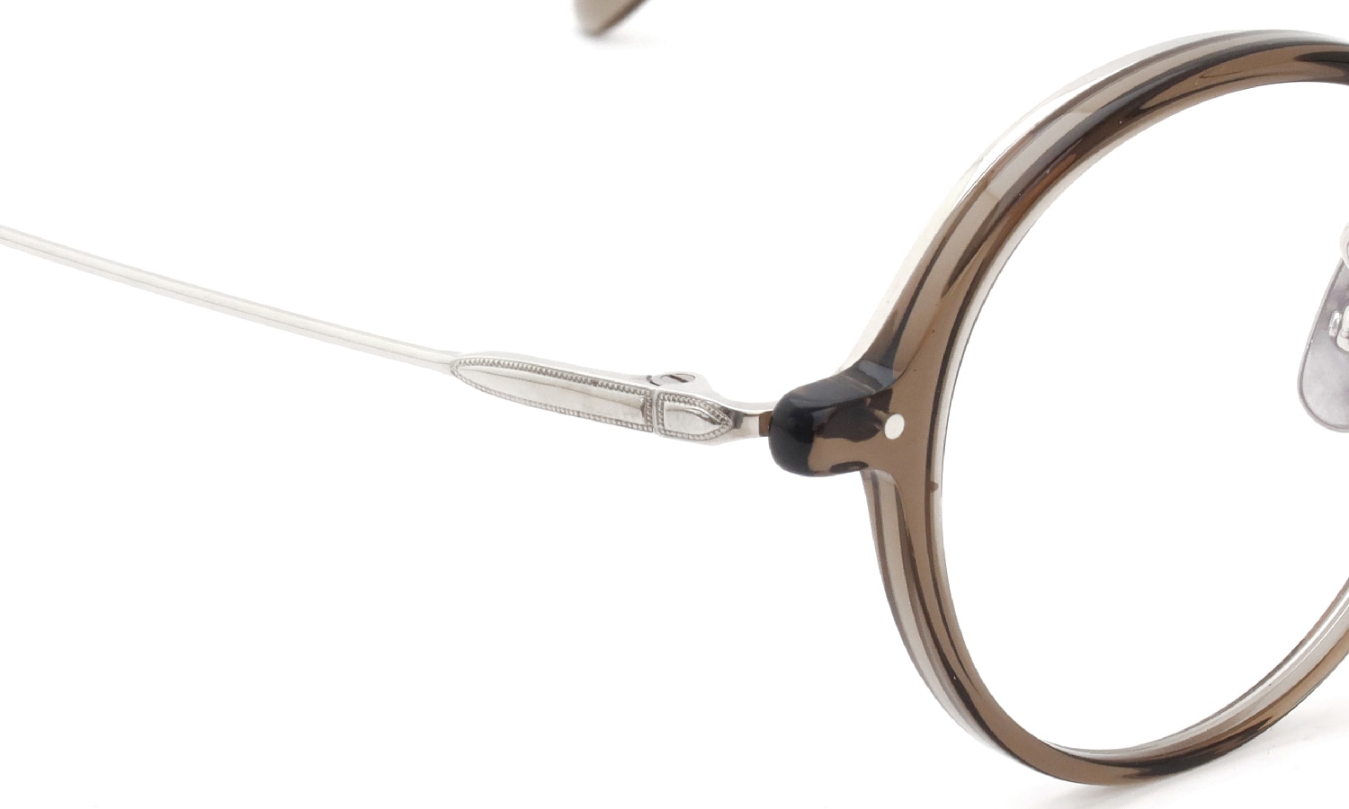 YELLOWS PLUS イエローズプラス メガネ STANLEY C534 burnt umber/silver