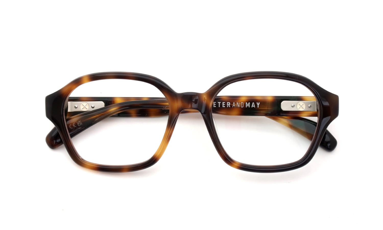 PETER AND MAY ピーターアンドメイ 多角形メガネ通販 VIVIE col.HAVANA