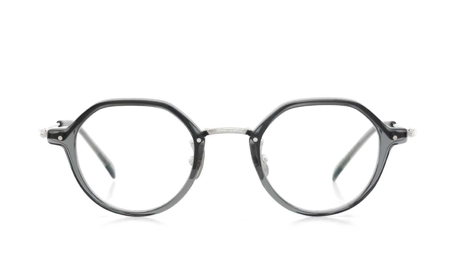 YELLOWS PLUS メガネ通販 CLARICE C-491 smoky leaf/silver