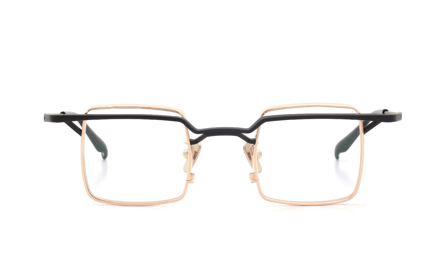 YOSHINORI AOYAMA ヨシノリアオヤマ メガネ通販 YA-002 col.03 black matte / pink gold