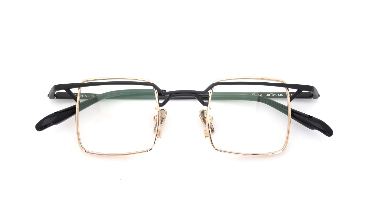 YOSHINORI AOYAMA ヨシノリアオヤマ メガネ通販 YA-002 col.03 black matte / pink gold