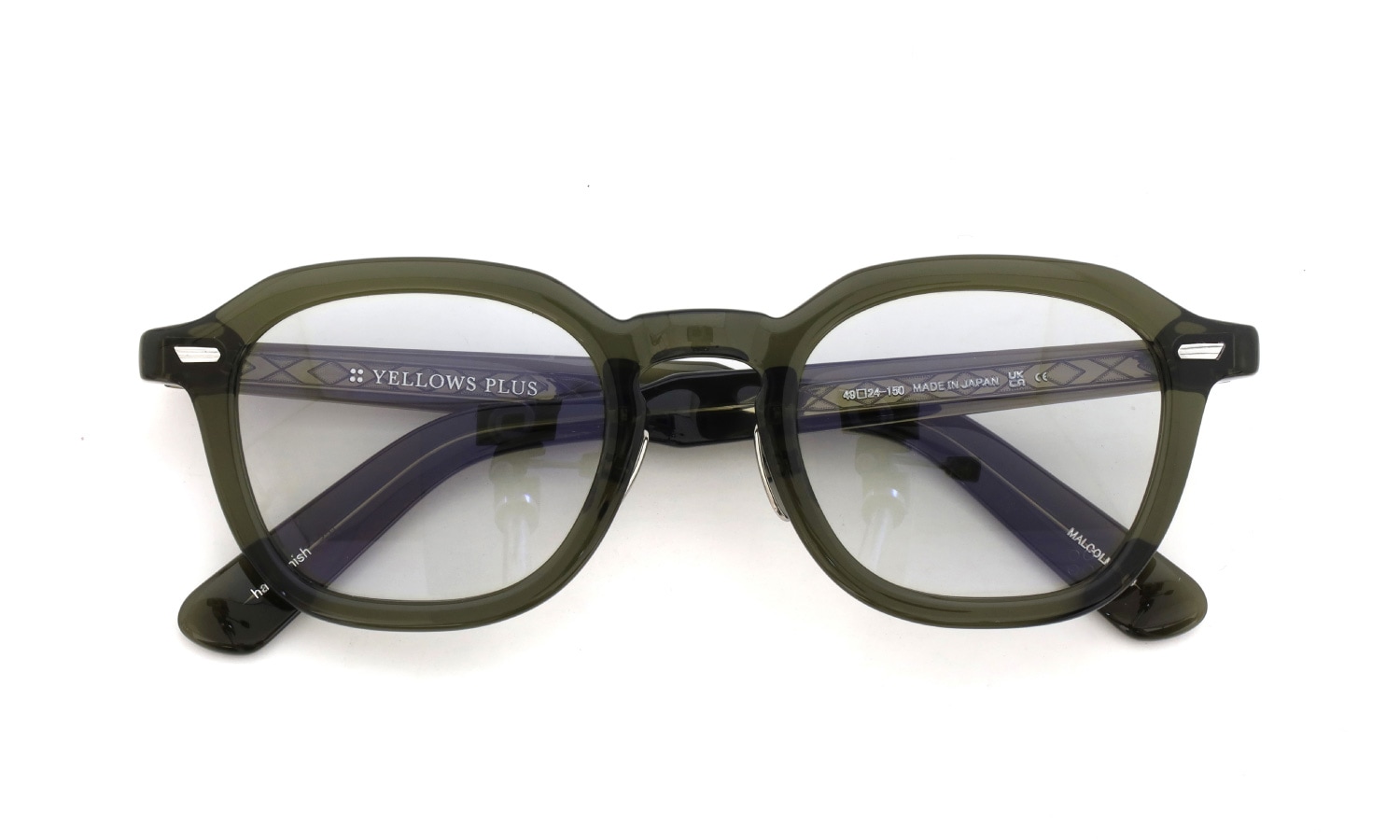 YELLOWS PLUS サングラス通販 MALCOLM C529 harrods green
