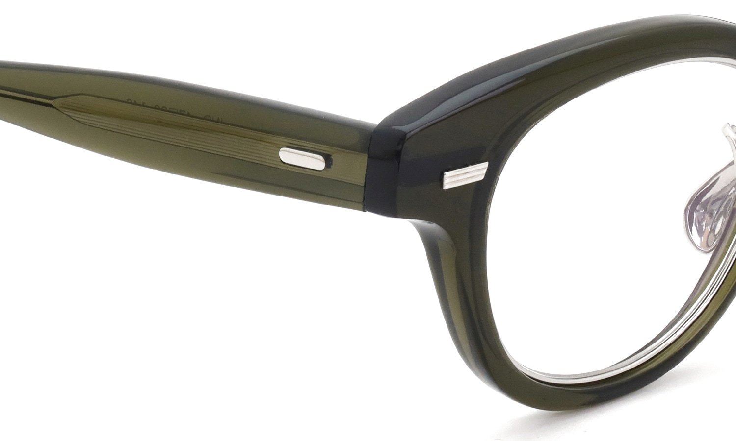 YUICHI TOYAMA メガネ通販 U-128RS IND col.02 Khaki / Silver