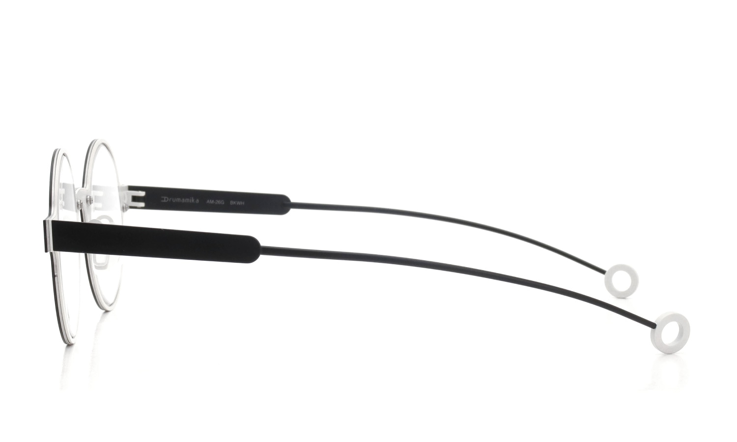 Arumamika メガネ通販 AM-26G col.BKWH 側面