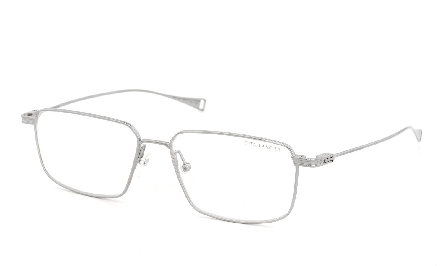 DITA Lancier ディータランシアー メガネ LSA-114 DLX114-B-05 Shiny Silver 斜め正面