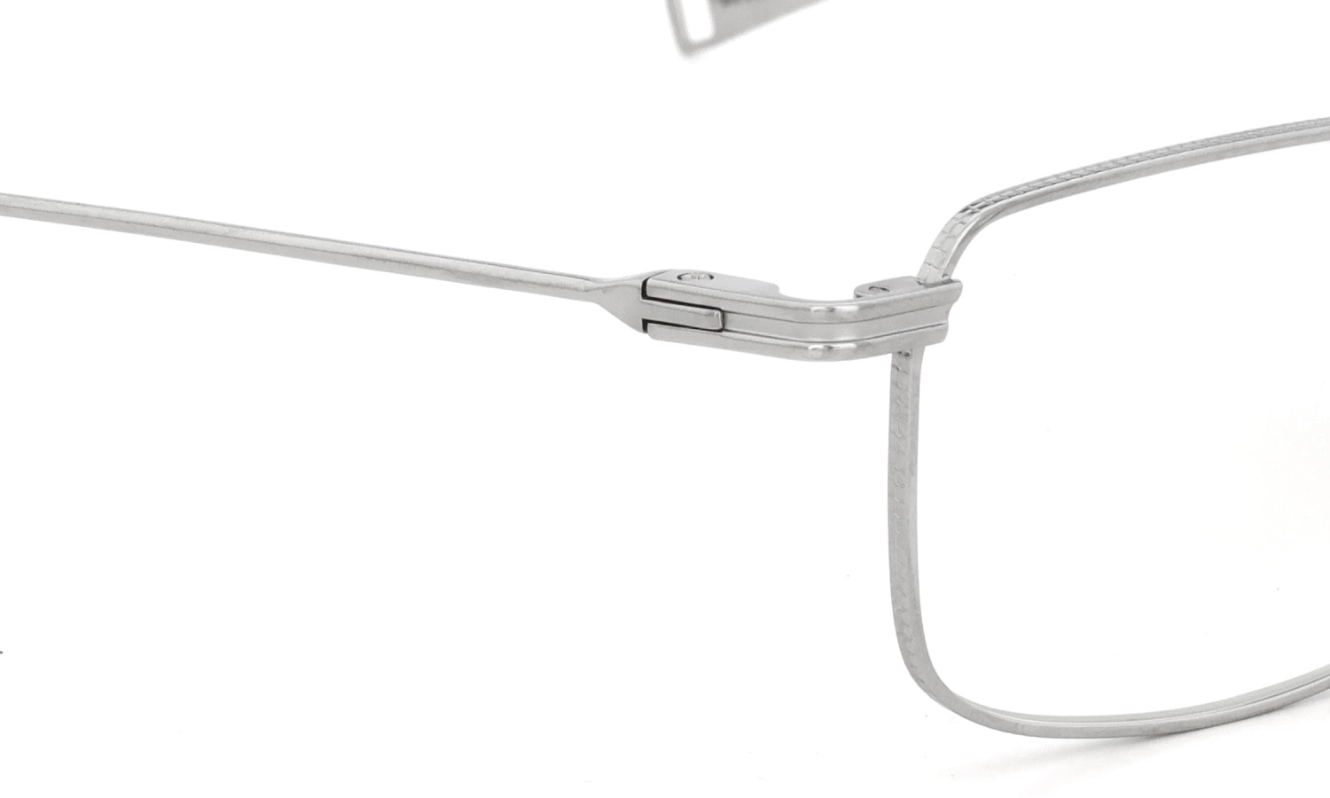 DITA Lancier ディータランシアー メガネ LSA-114 DLX114-B-05 Shiny Silver ヒンジ表側ディテール