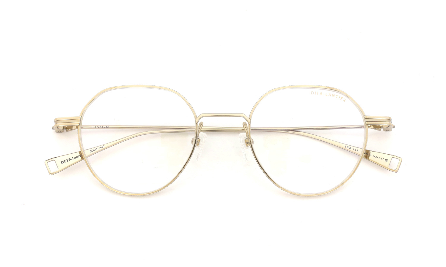 DITA Lancier ディータランシアー メガネ通販 LSA-117 DLX117-A-01 Gold Sand