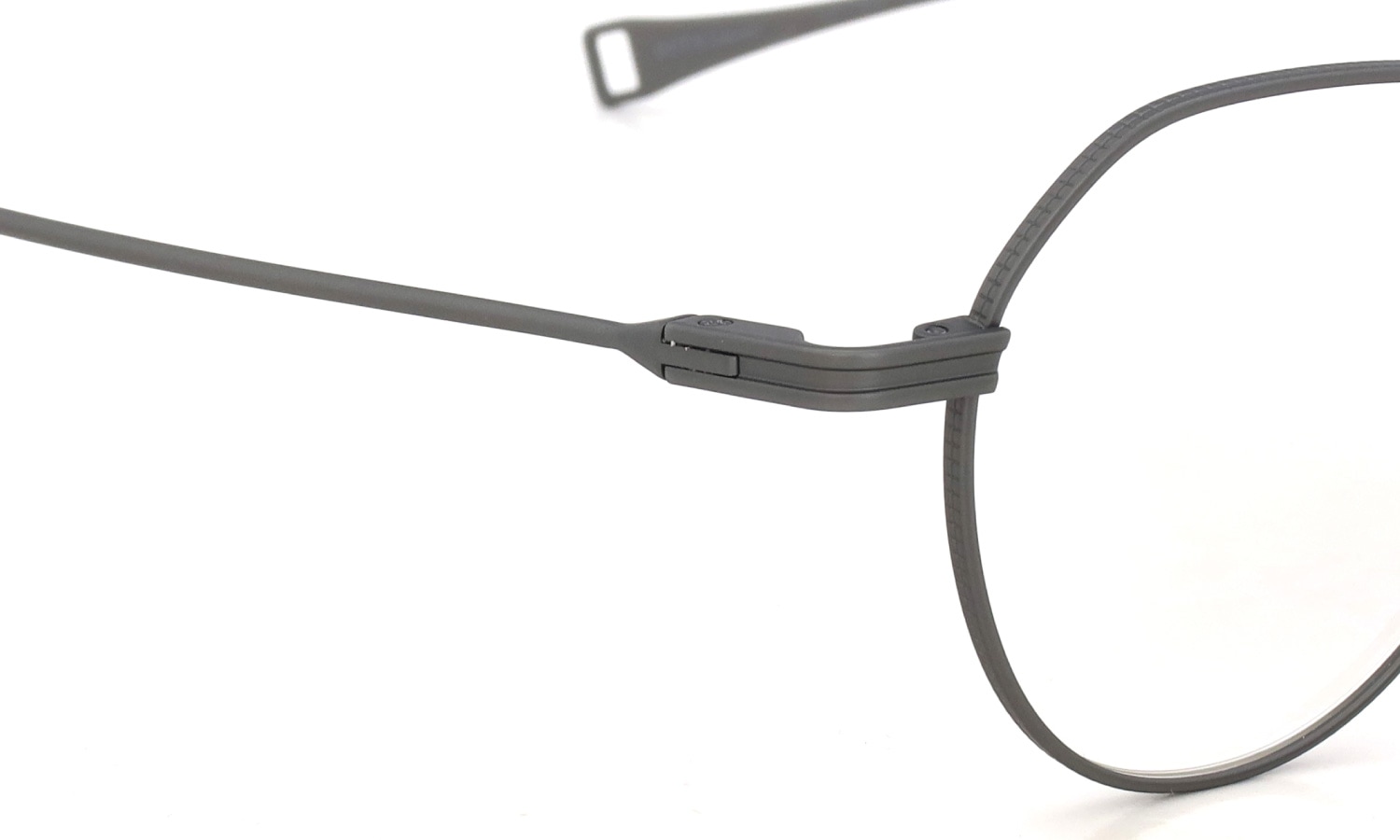 DITA Lancier ディータランシアー メガネ LSA-117 DLX117-A-03 Gunmetal ヒンジ表側ディテール
