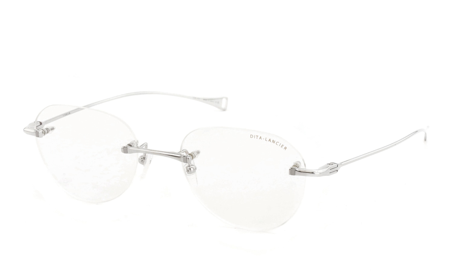 DITA Lancier ディータランシアー 縁無しメガネ通販 LSA-121 DLX121-A-05 Shiny Silver