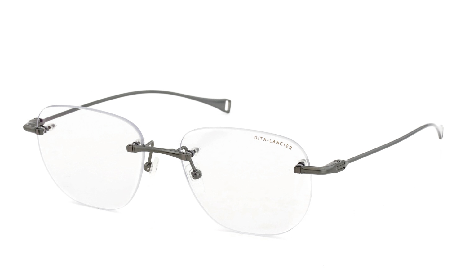 DITA Lancier ディータランシアー 縁無しメガネ通販 LSA-130 DLX130-A-02 Brushed Antique Silver