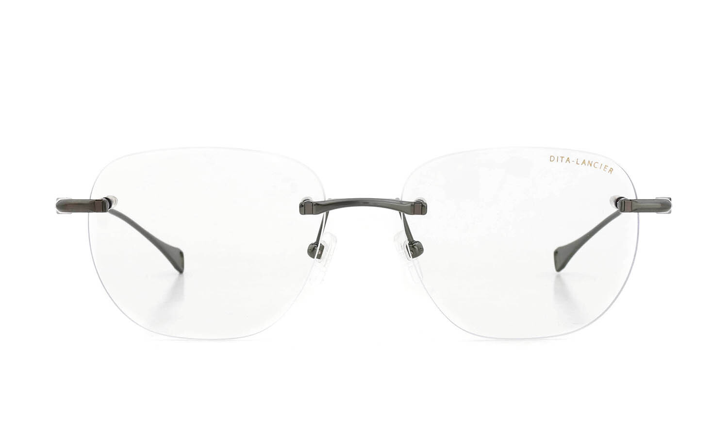 DITA Lancier ディータランシアー 縁無しメガネ通販 LSA-130 DLX130-A-02 Brushed Antique Silver