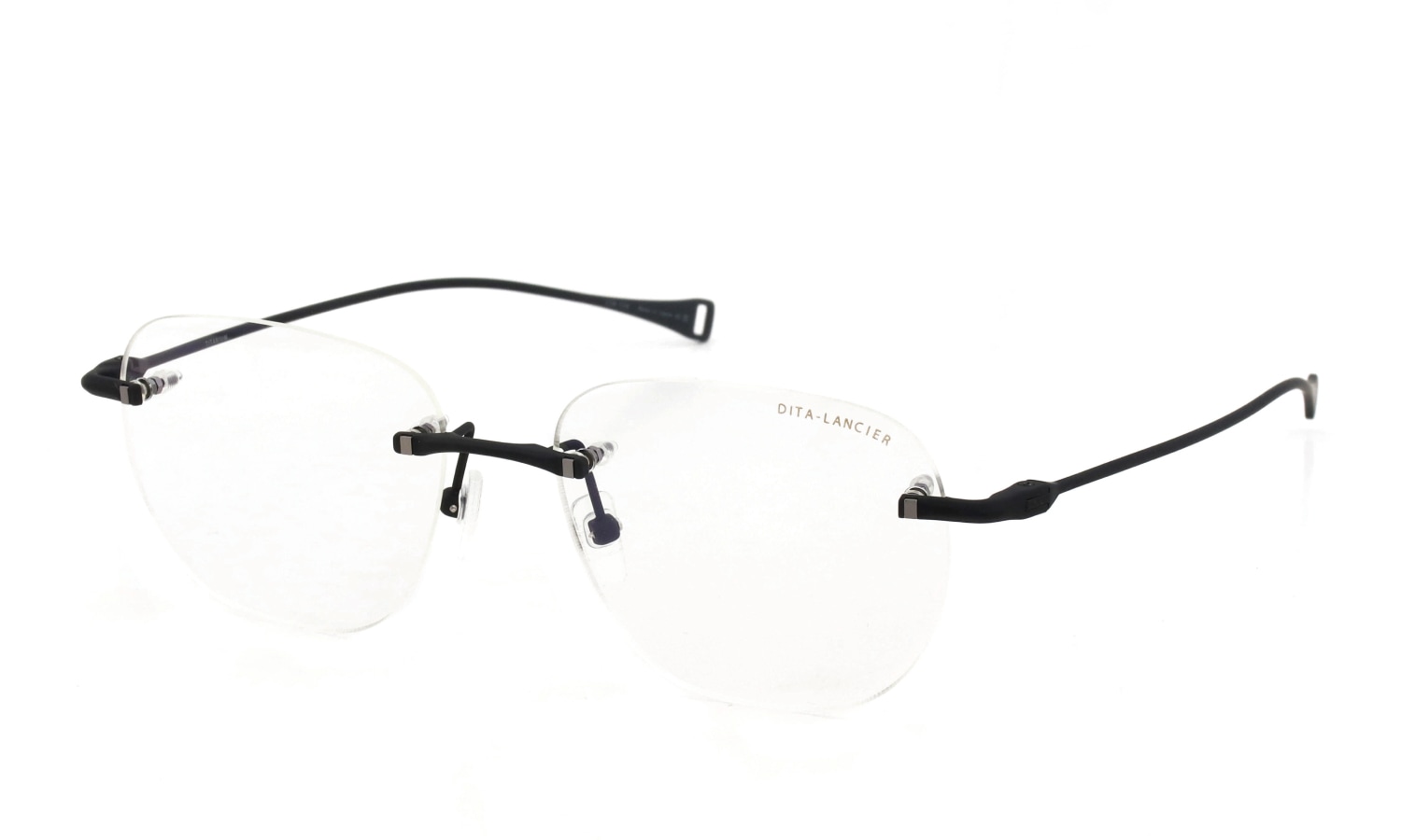 DITA Lancier ディータランシアー 縁無しメガネ通販 LSA-130 DLX130-A-03 Matte-Black