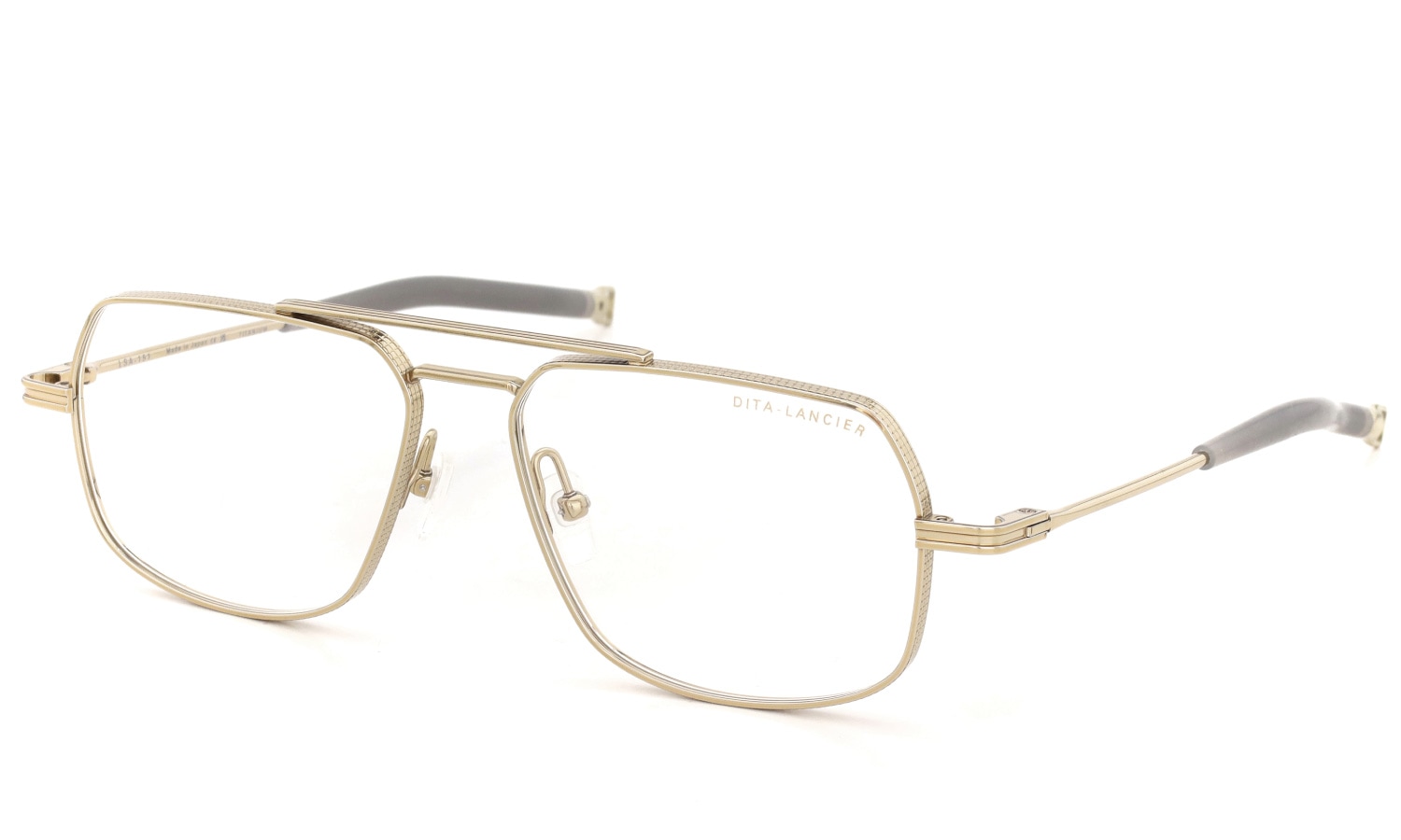 DITA Lancier ディータ メガネ LSA-151 DLX151-A-01 Gold Sand 斜め正面