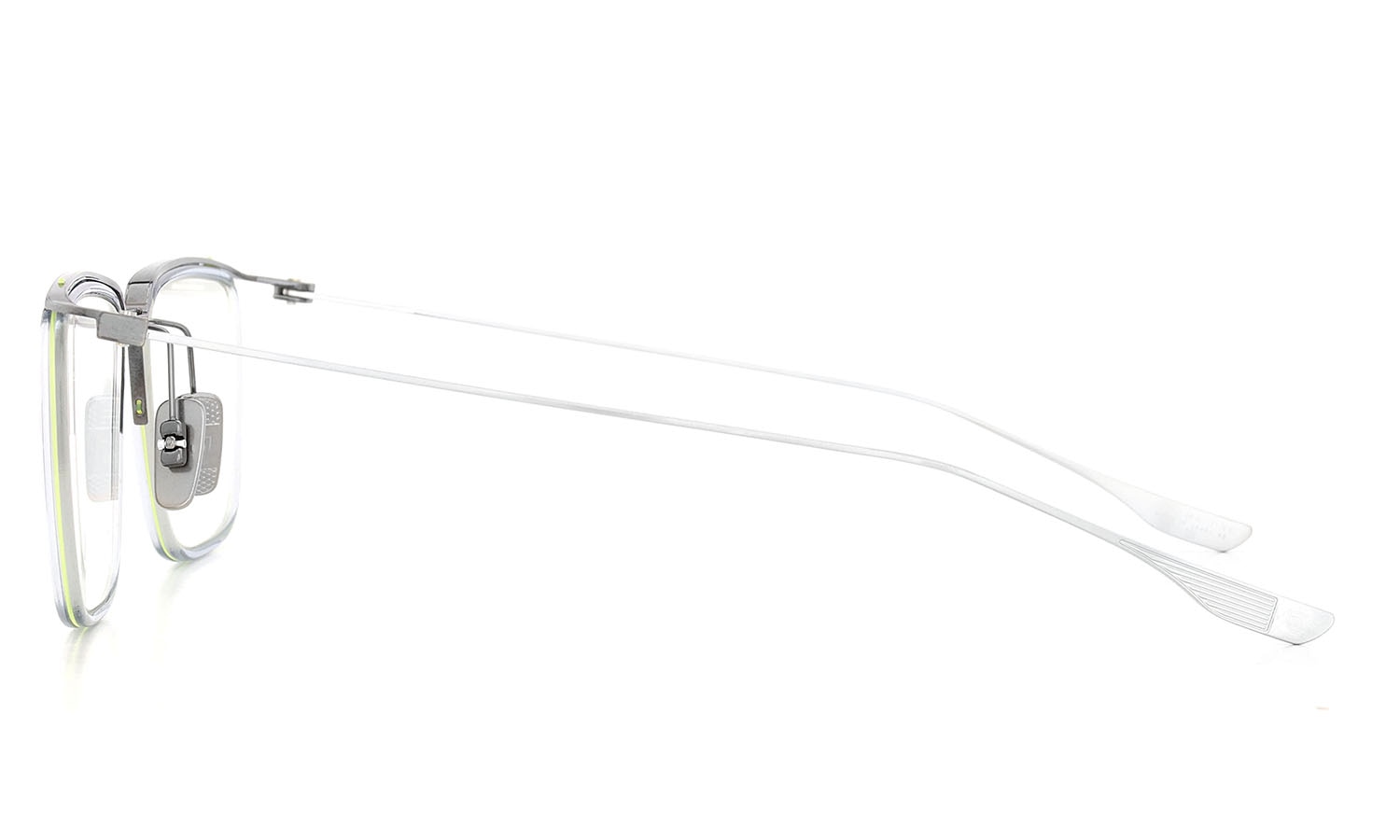 DITA ディータ メガネ通販 SCHEMA-ONE DTX106-55-09 Ice Blue - Brushed Antique Silver - Antique Silver w