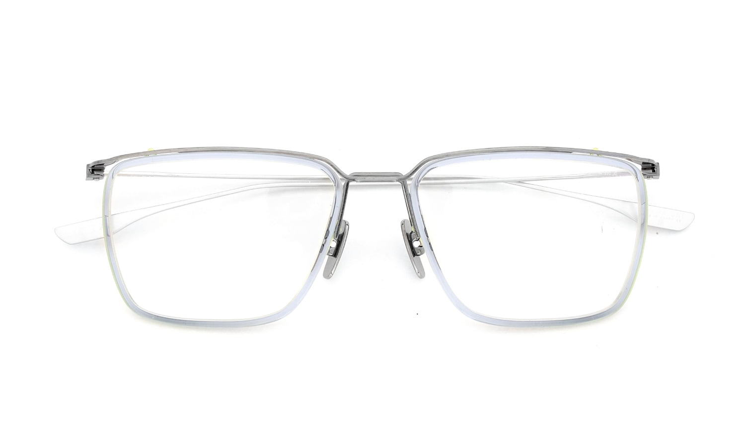 DITA ディータ メガネ通販 SCHEMA-ONE DTX106-55-09 Ice Blue - Brushed Antique Silver - Antique Silver w