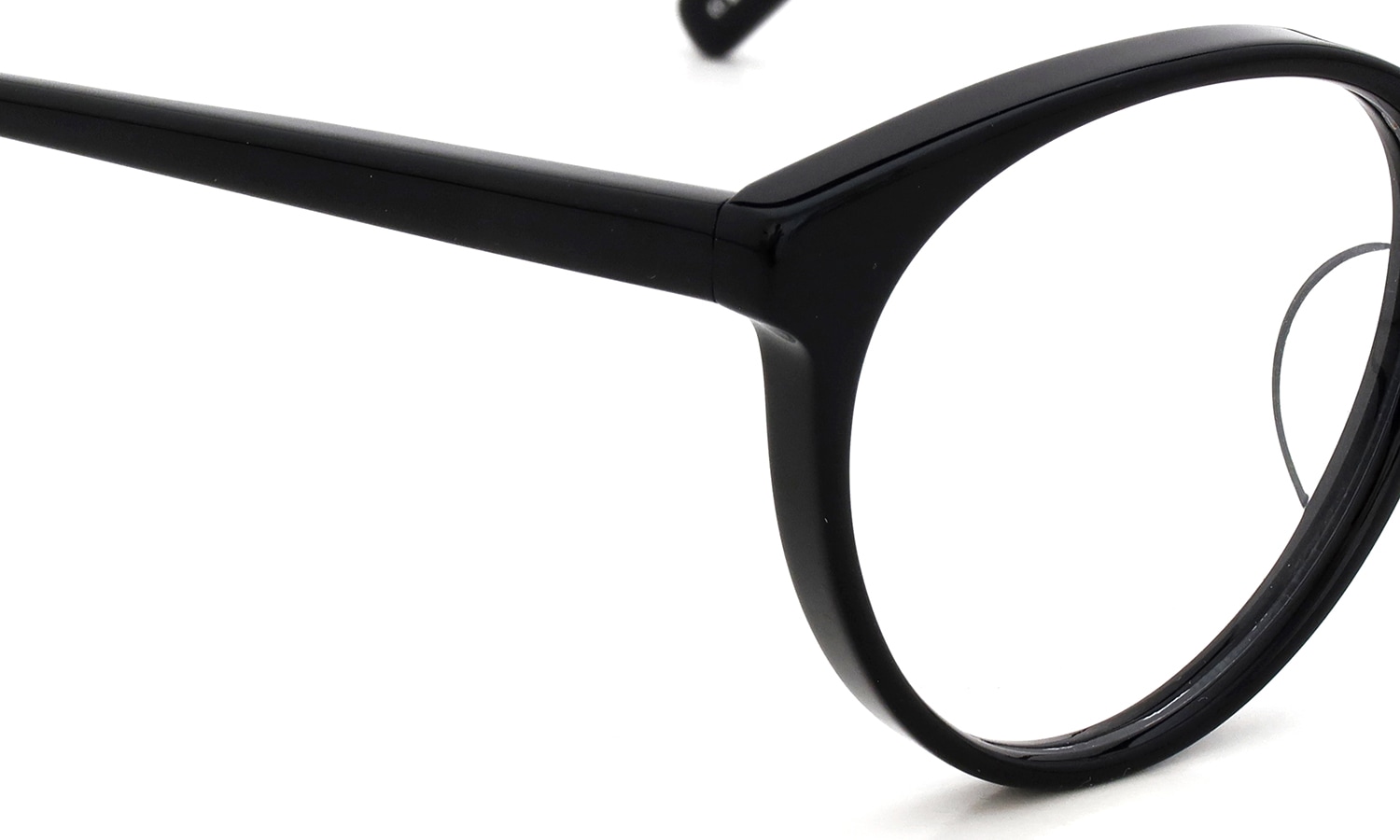 EYEVAN アイヴァン復刻 HISTORIC COLLECTION メガネ AU-5003 col.BLK 51□19 フロント端部のディテール
