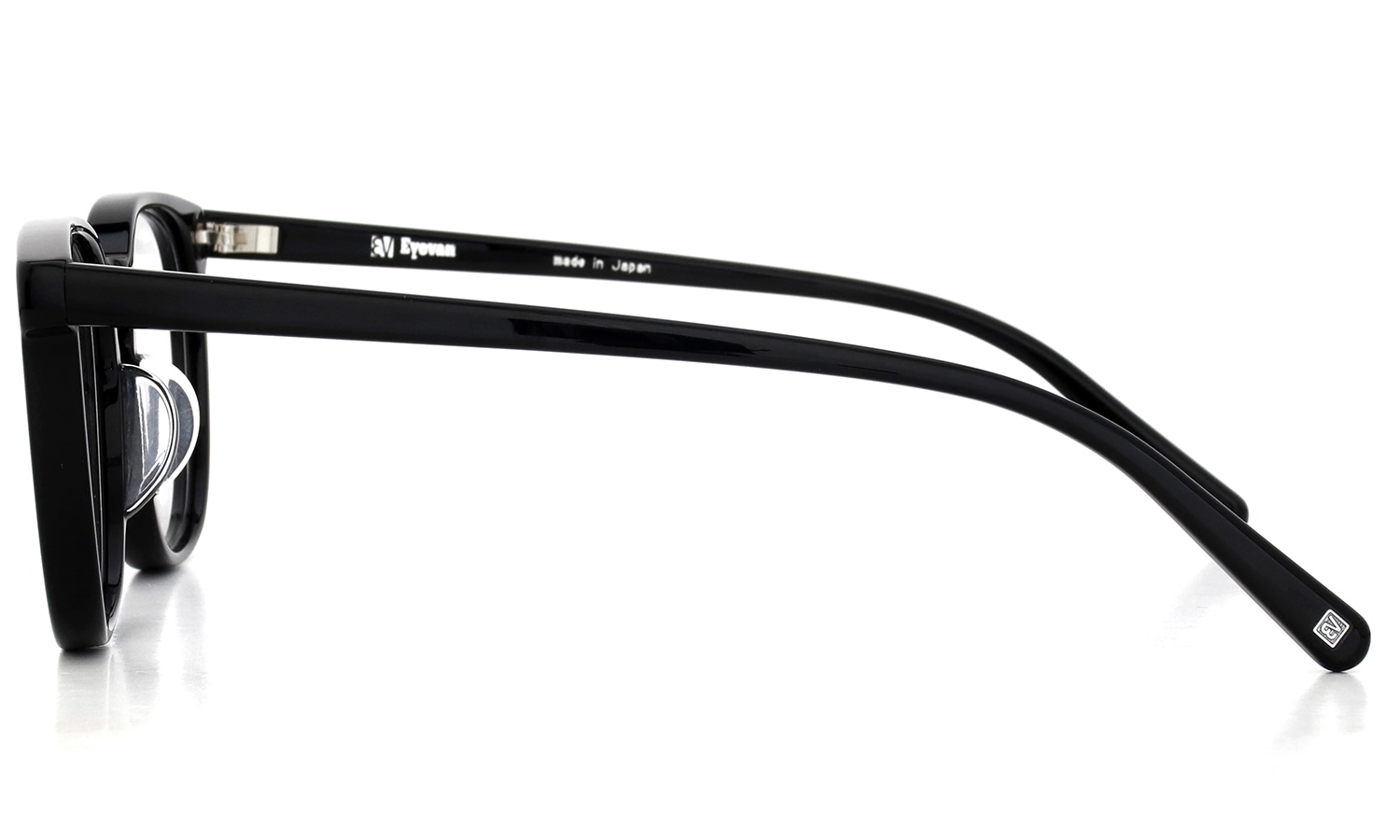 EYEVAN アイヴァン復刻 HISTORIC COLLECTION ウエリントンメガネ AU-5004 col.BLK 51□19 側面