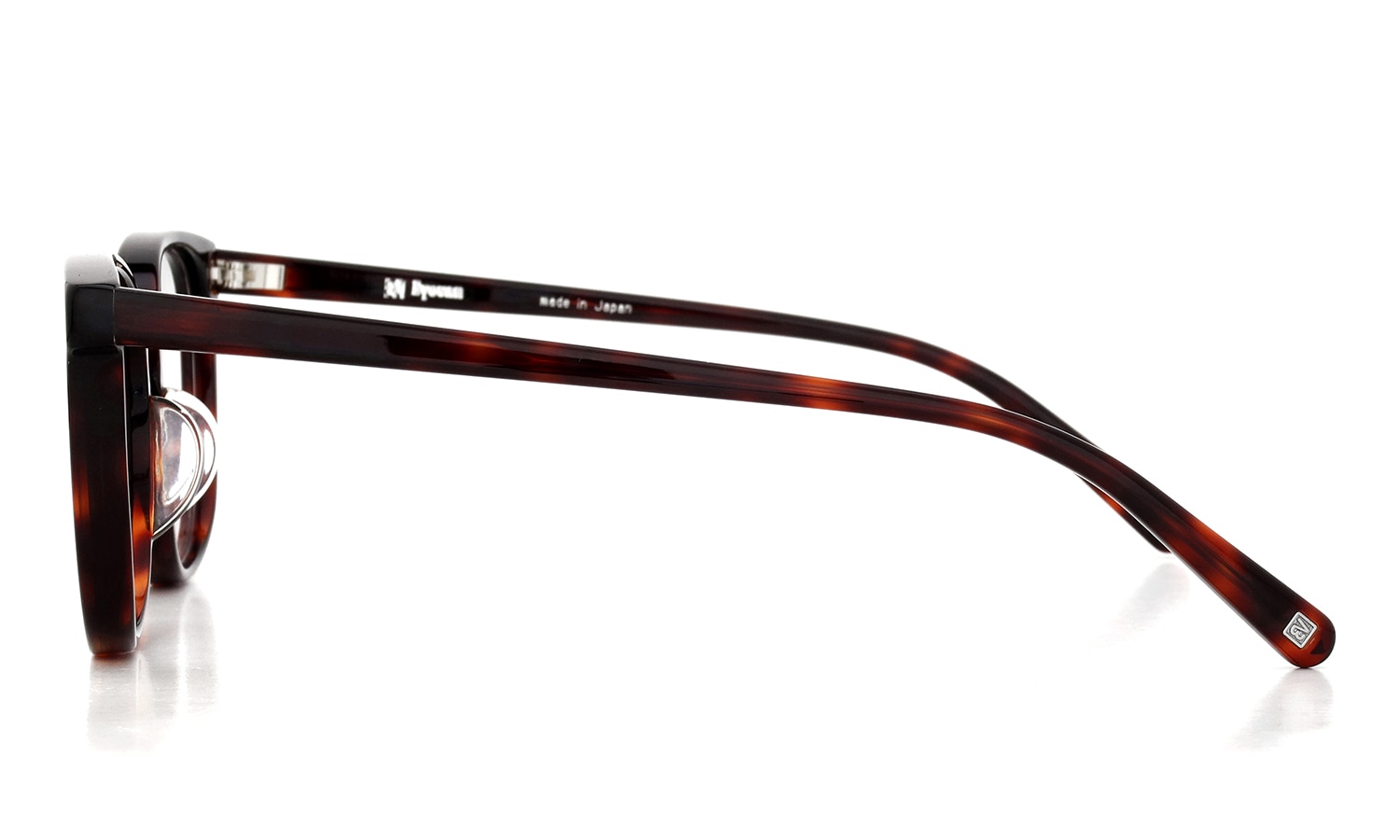 EYEVAN アイヴァン復刻 HISTORIC COLLECTION ウエリントンメガネ AU-5004 col.BRN 51□19 側面