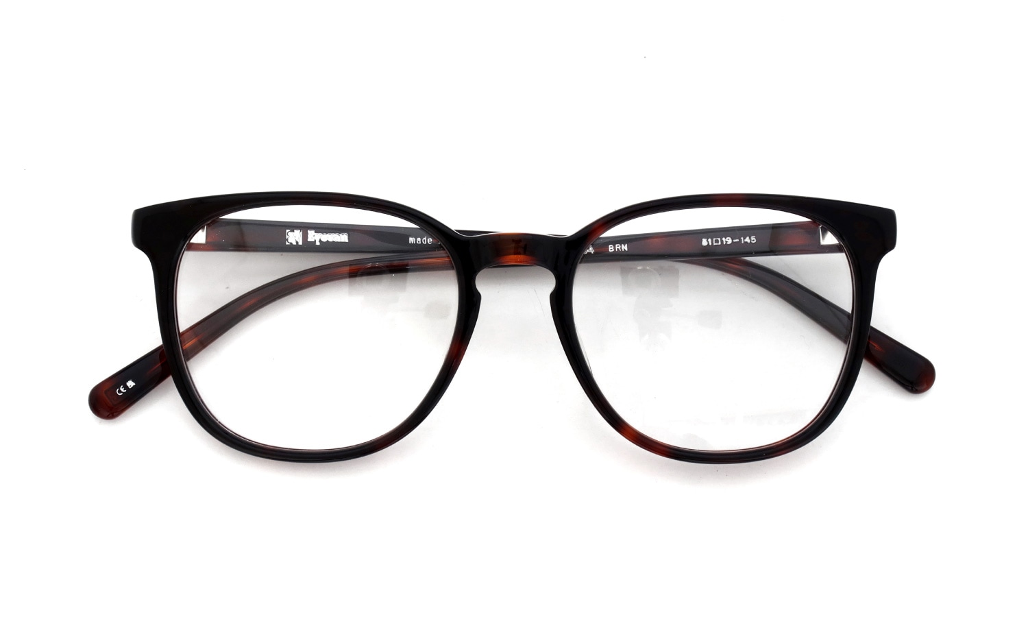 EYEVAN アイヴァン復刻 HISTORIC COLLECTION ウエリントンメガネ AU-5004 col.BRN 51□19 折りたたみ