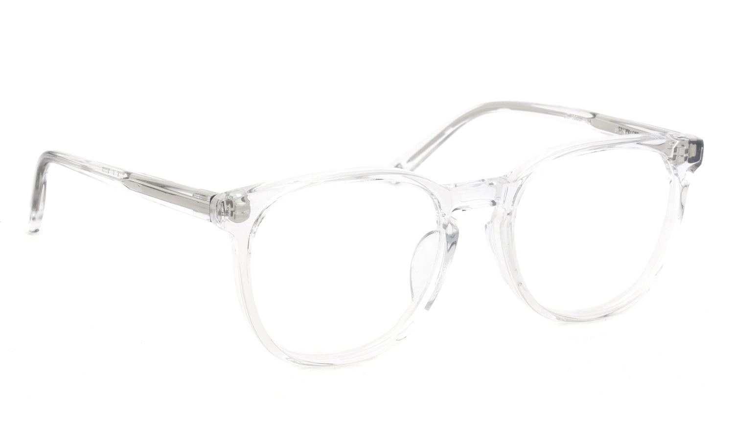 EYEVAN アイヴァン復刻 HISTORIC COLLECTION ウエリントンメガネ AU-5004 col.CL 51□19 斜め正面