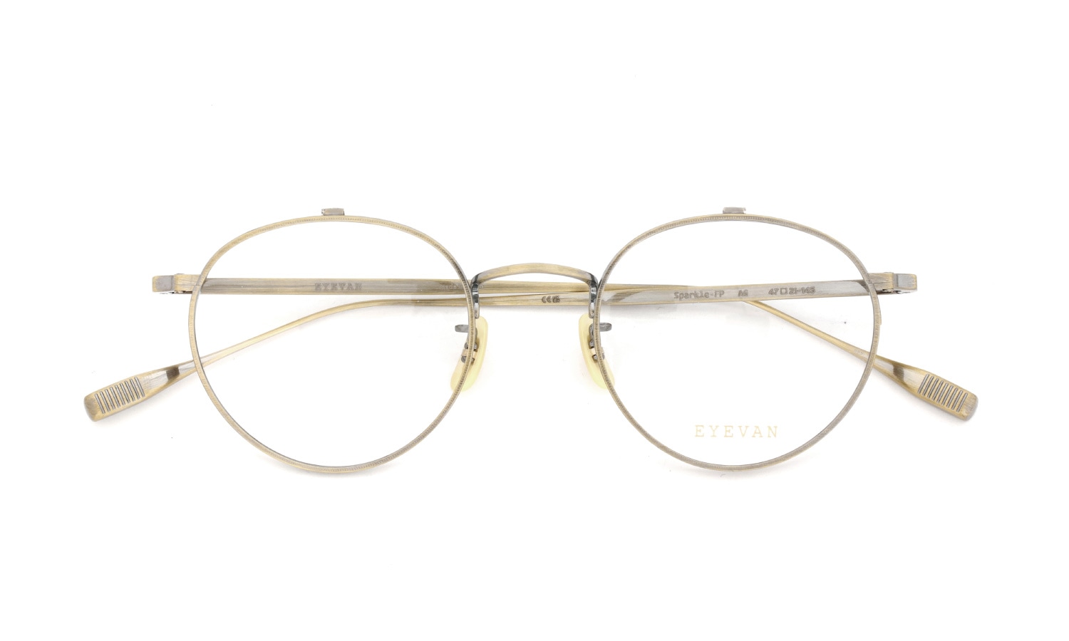 EYEVAN アイヴァン 単式跳ね上げメガネ Sparkle-FP col.AG 折りたたみ正面