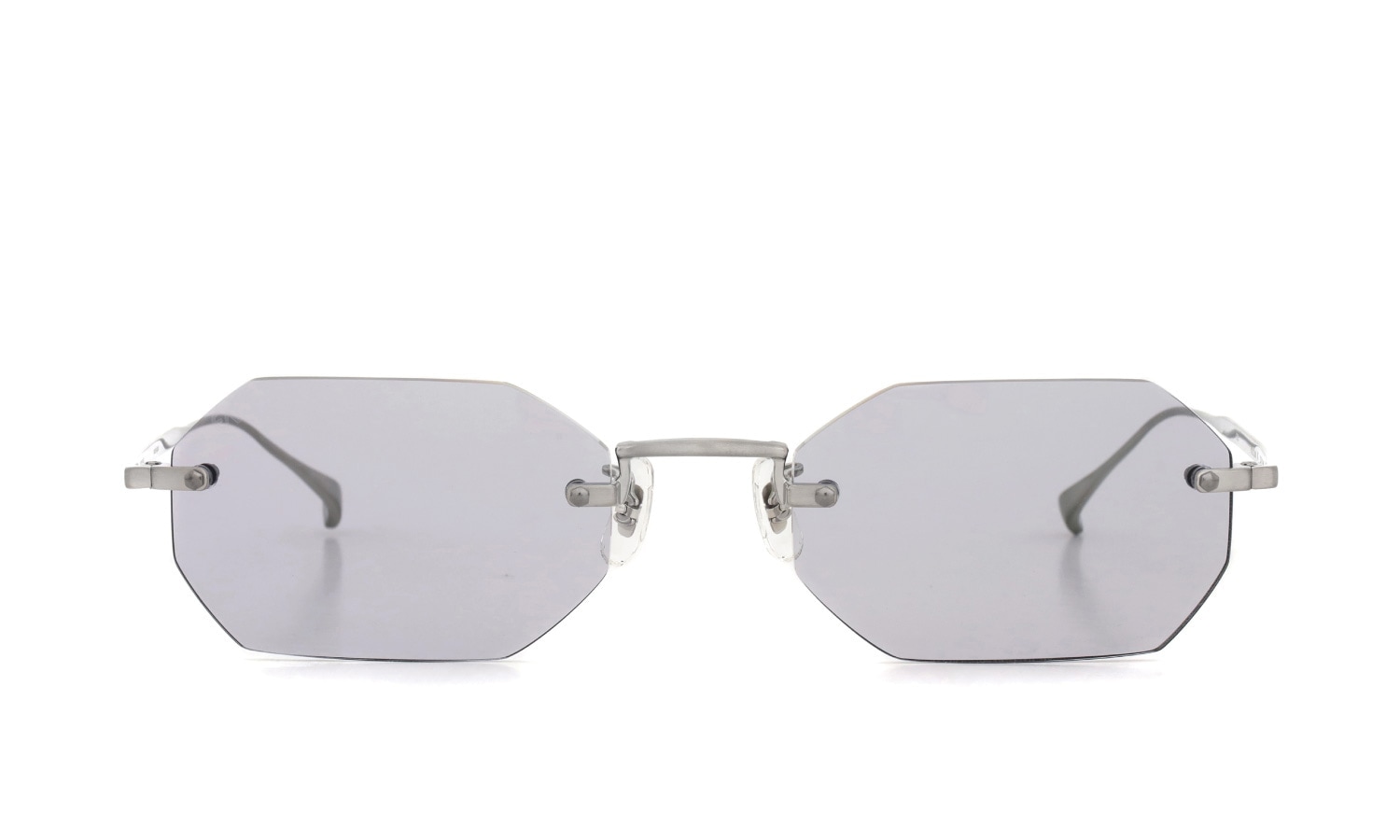 EYEVAN アイヴァン 縁無しサングラス通販 Traction(52) col.BC /MD GRY N 正面