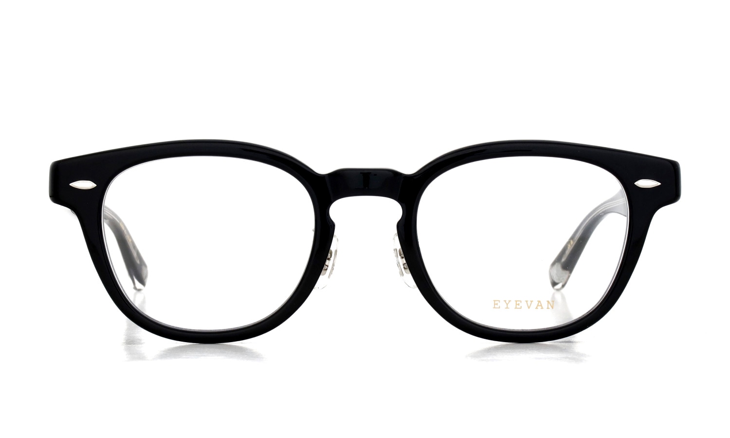 EYEVAN メガネ Webb-CP(49) col.PBK/S 正面