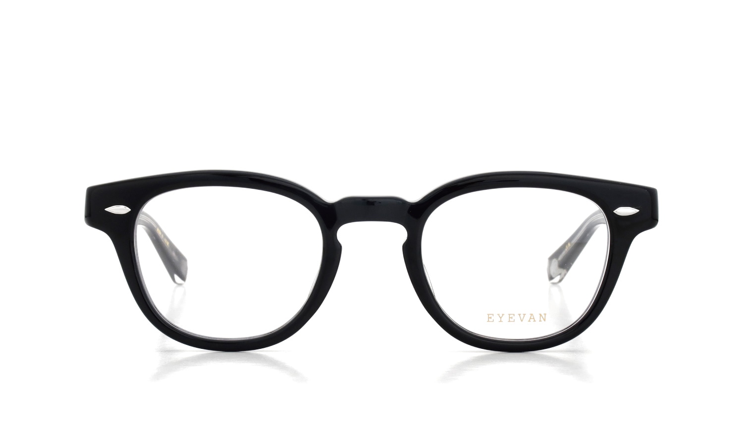 EYEVAN 定番メガネ Webb(45) col.PBK/S 正面