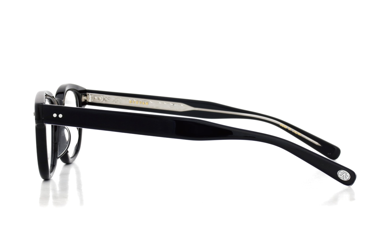 EYEVAN 定番メガネ Webb(45) col.PBK/S 側面