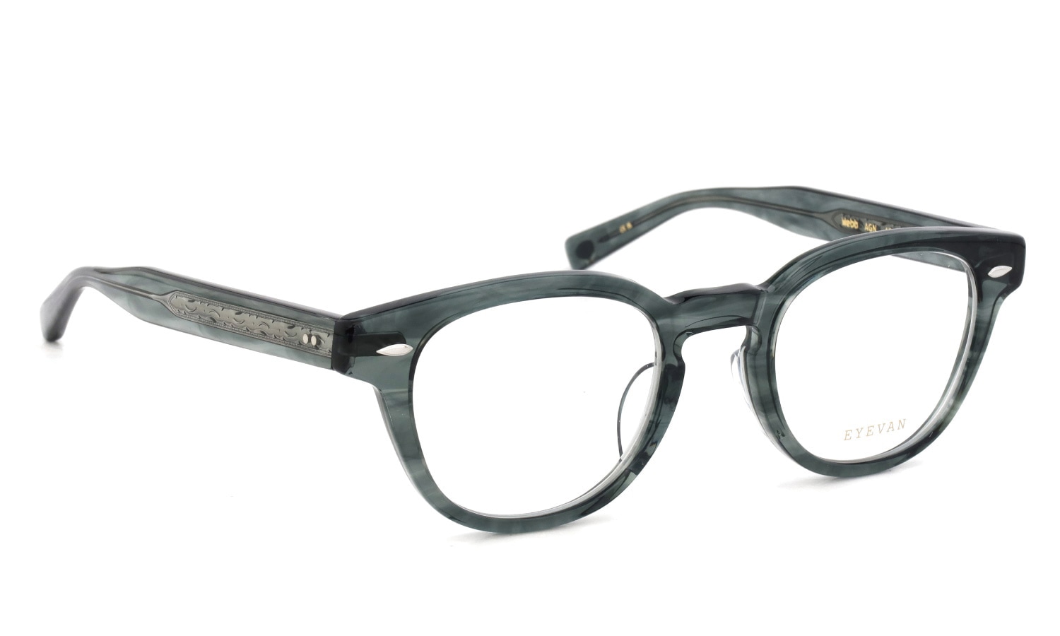 EYEVAN メガネ通販 Webb(47) col.AGN 前斜め