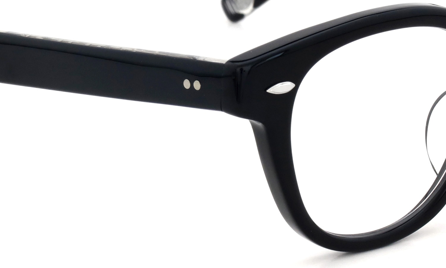 EYEVAN メガネ通販 Webb(47) PBK/S ヒンジ表側ディテール
