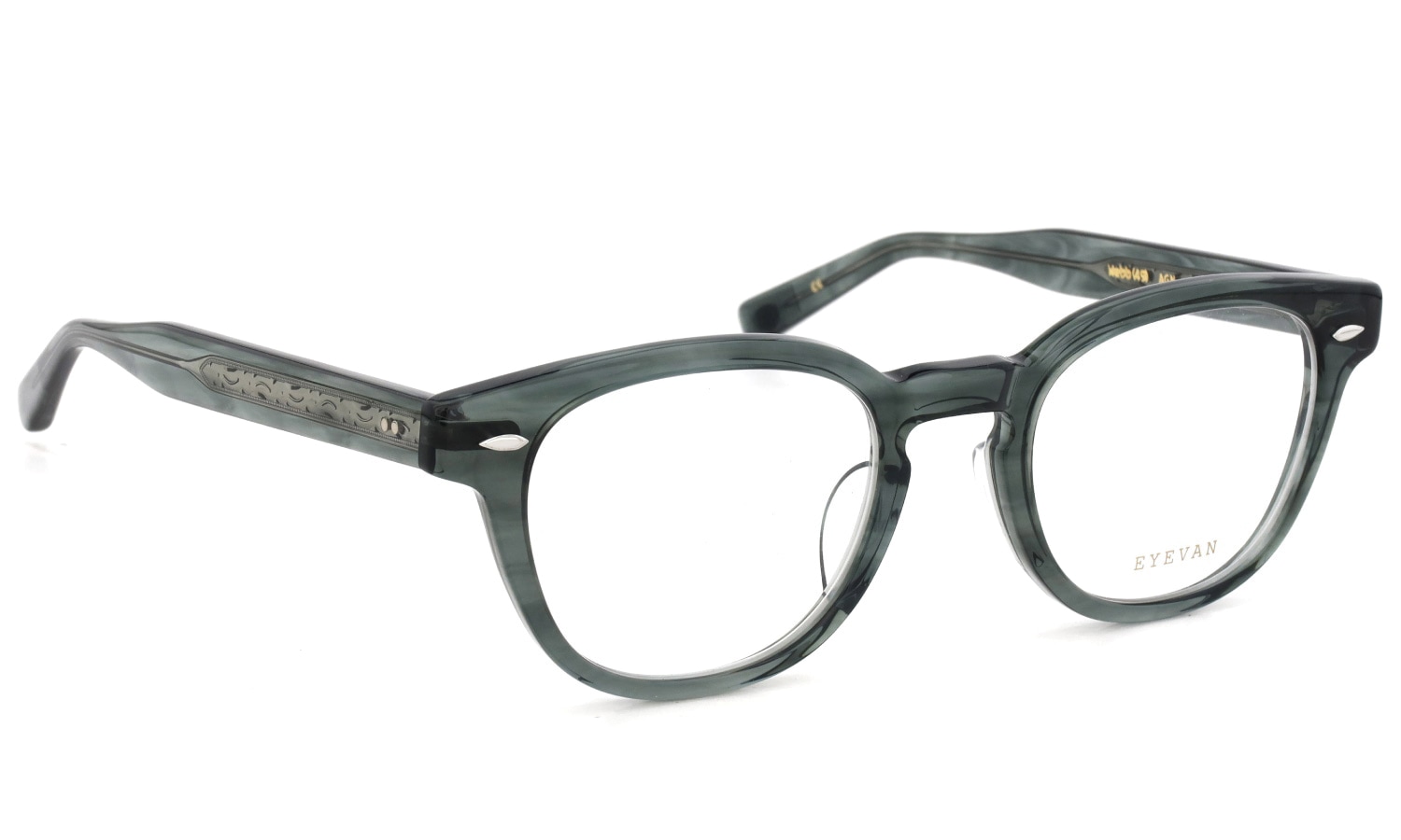 EYEVAN メガネ通販 Webb(49) col.AGN 前斜め