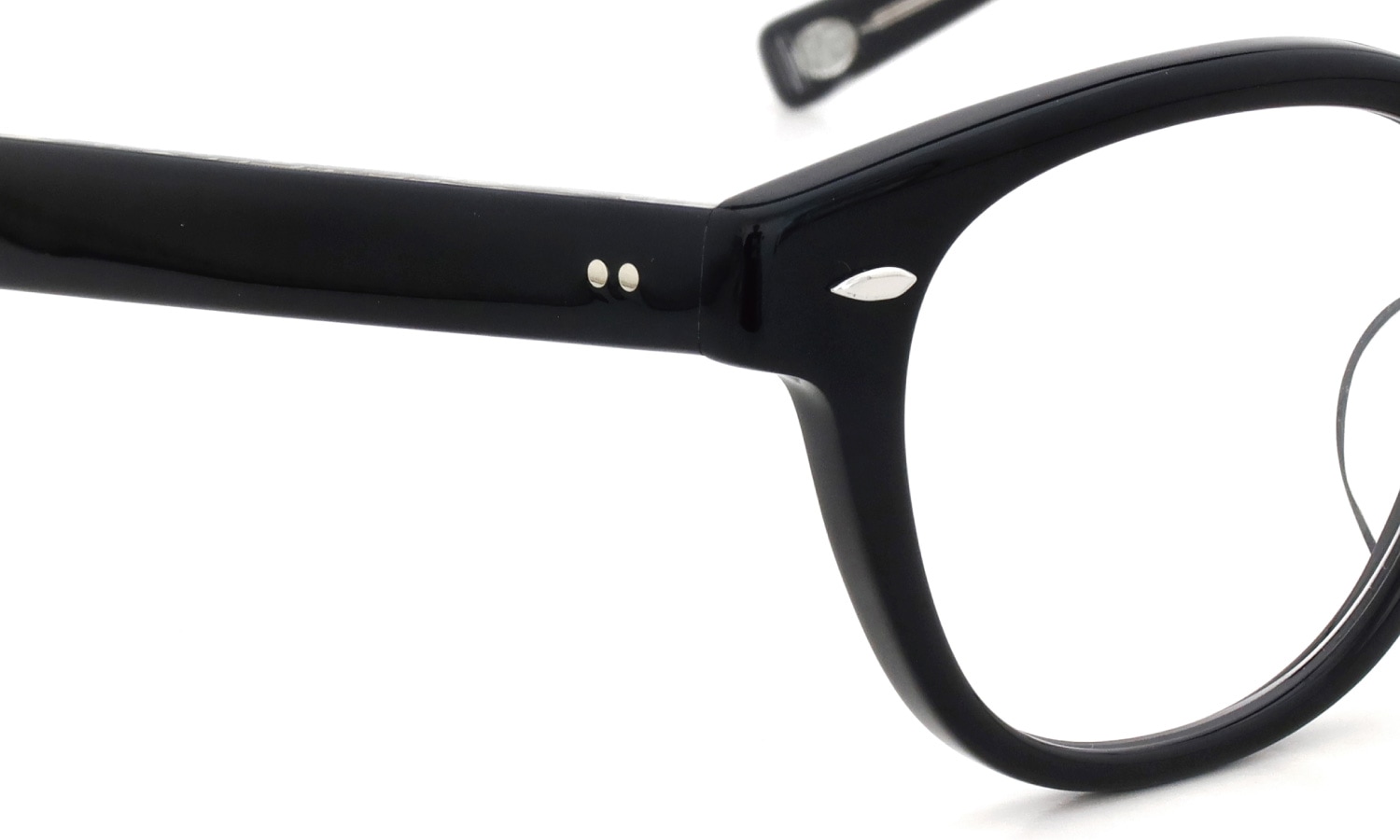 EYEVAN メガネ通販 Webb(49) col.PBK/S フロントとテンプルのディテール