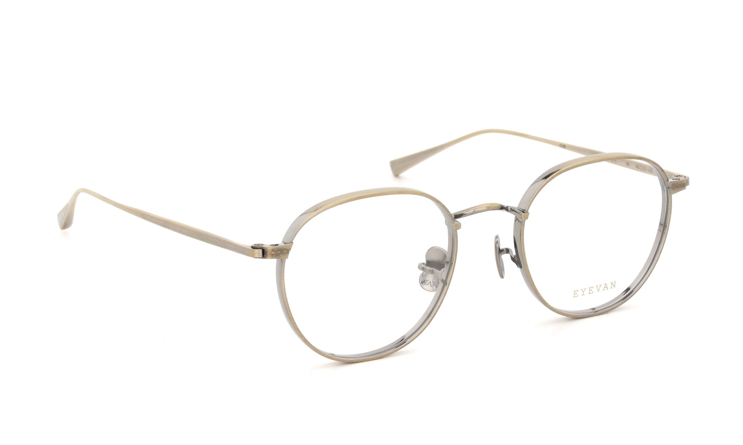 EYEVAN メガネ通販 York 48 COL.AG 斜め正面
