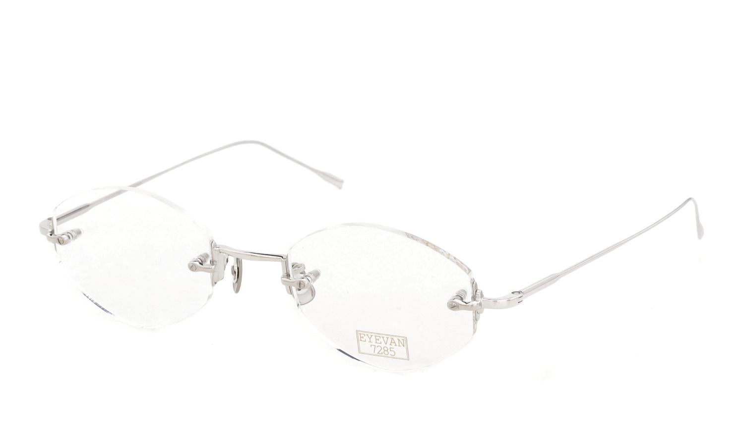 EYEVAN7285 メガネ 1196-1 (48) C.800 SILVER 斜め正面