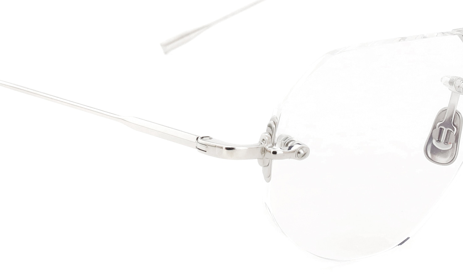 EYEVAN7285 メガネ通販 1296-2(49) c.800 フロントヒンジのディテール