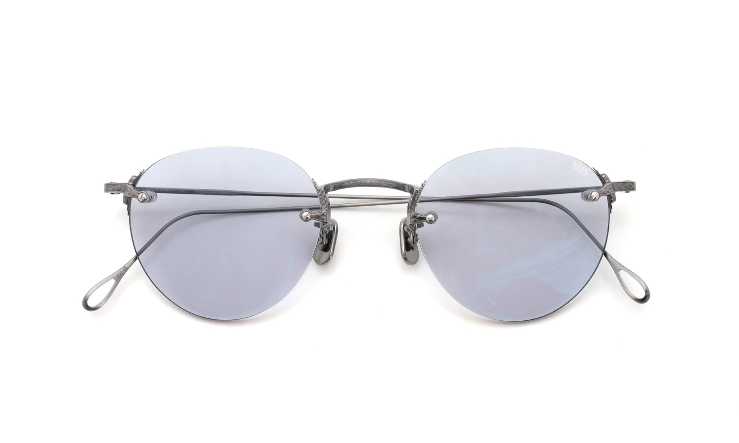 EYEVAN7285 サングラス 140(48) C.801 ANTIQUE SILVER /MRM NV 折りたたみ正面