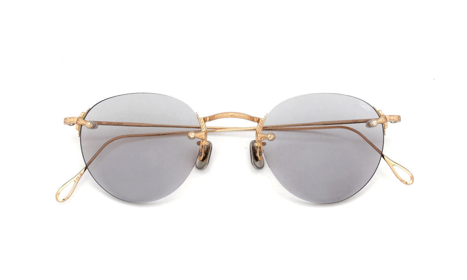 EYEVAN7285 サングラス 140(48) C.900/MRM SF.GRY35 折りたたみ正面