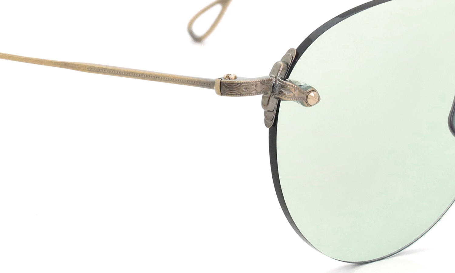 EYEVAN7285 サングラス 140(48) C.901 ANTIQUE GOLD /MRM GRN2  ヒンジのディテール