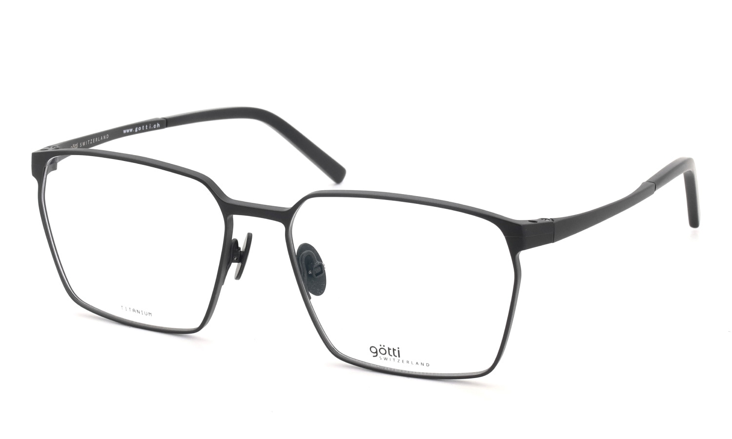 GOTTI SWITZERLAND メガネ JARY col.BLKM 斜め正面