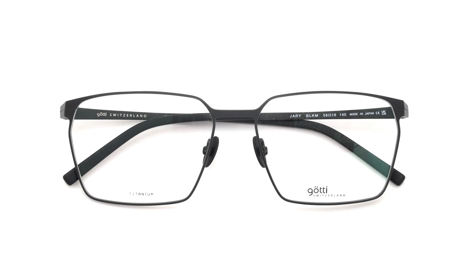 GOTTI SWITZERLAND メガネ JARY col.BLKM 折りたたみ正面