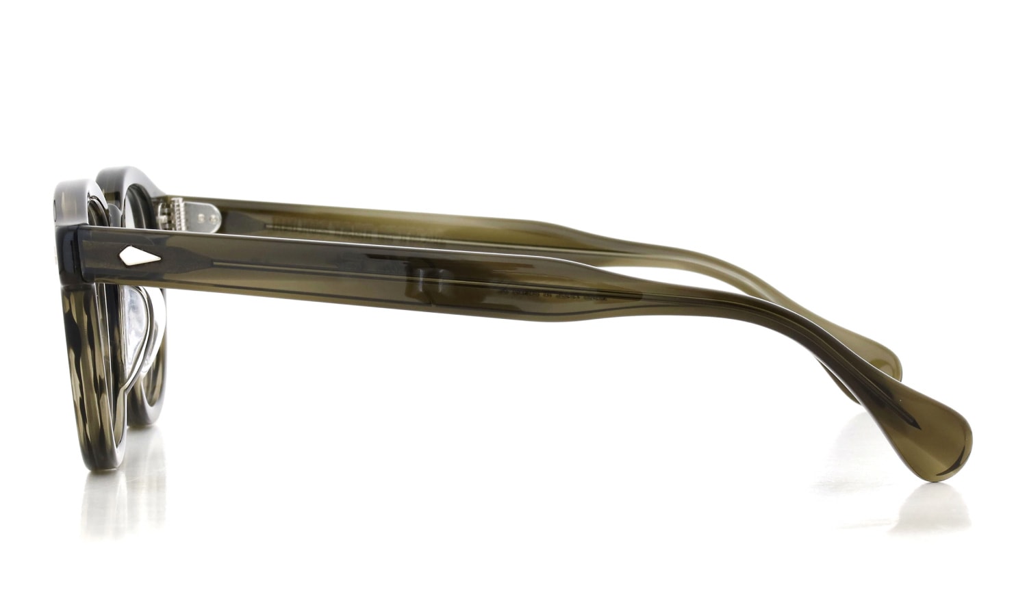 JULIUS TART OPTICAL メガネ通販 AR-48-22 OLIVE GREEN SASA 側面