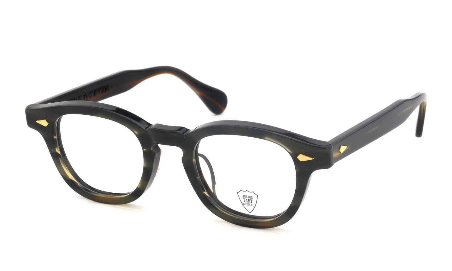 JULIUS TART OPTICAL AR Gold Series メガネ AR-44-22 Camo Sasa/Gold PL-001Ce