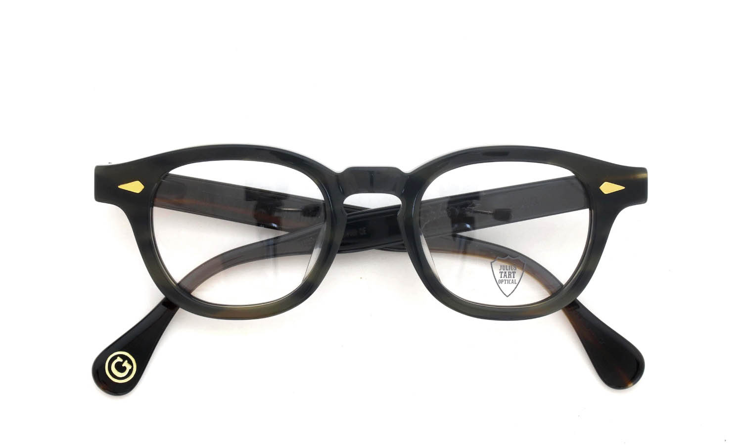 JULIUS TART OPTICAL AR Gold Series メガネ AR-44-22 Camo Sasa/Gold PL-001Ce