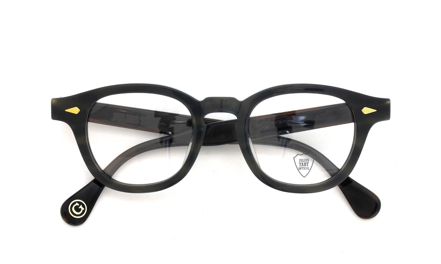 JULIUS TART OPTICAL AR Gold Series メガネ AR-46-22 Camo Sasa/Gold