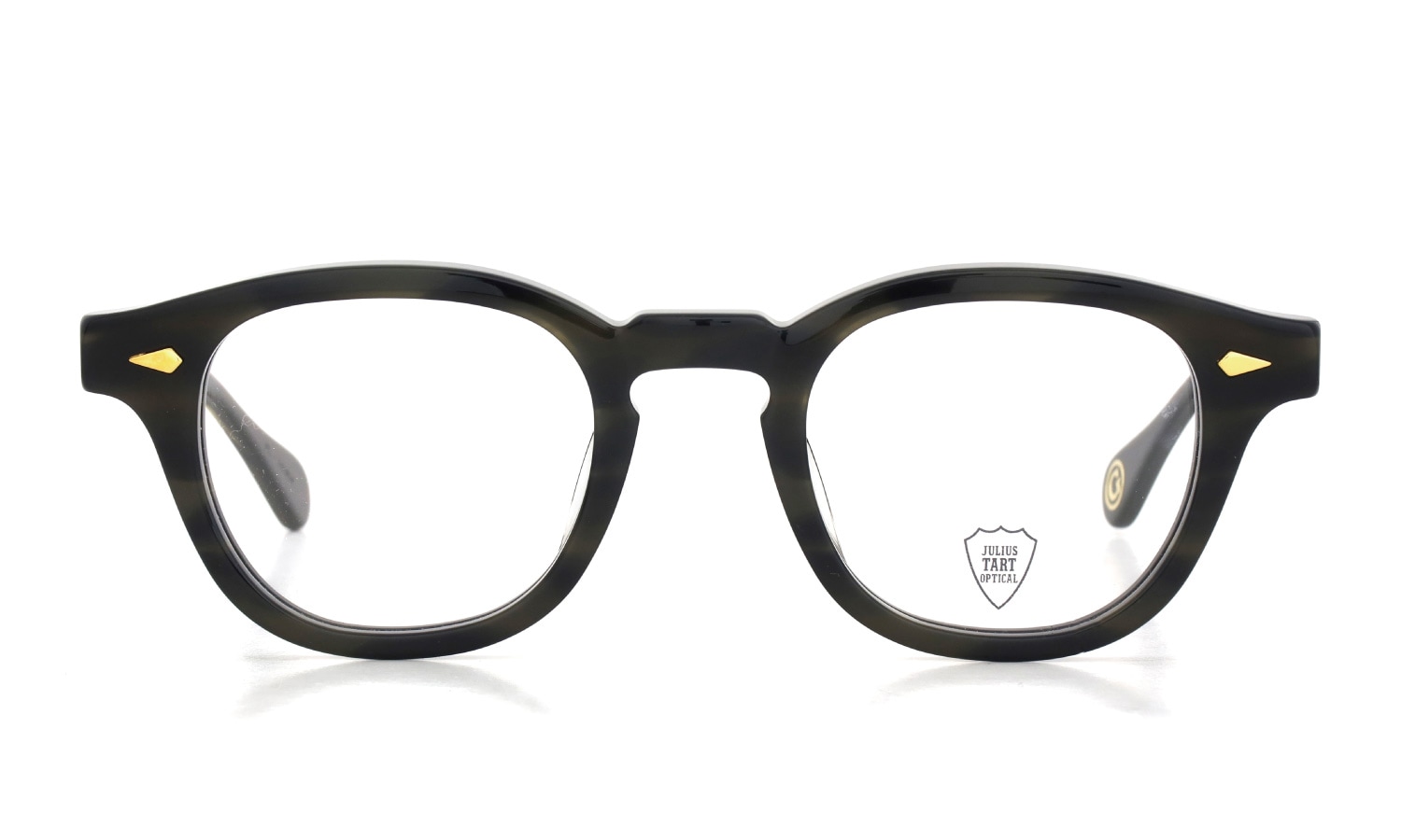 JULIUS TART OPTICAL AR Gold Series メガネ AR-48-24 Camo Sasa/Gold PL-103Ce 正面