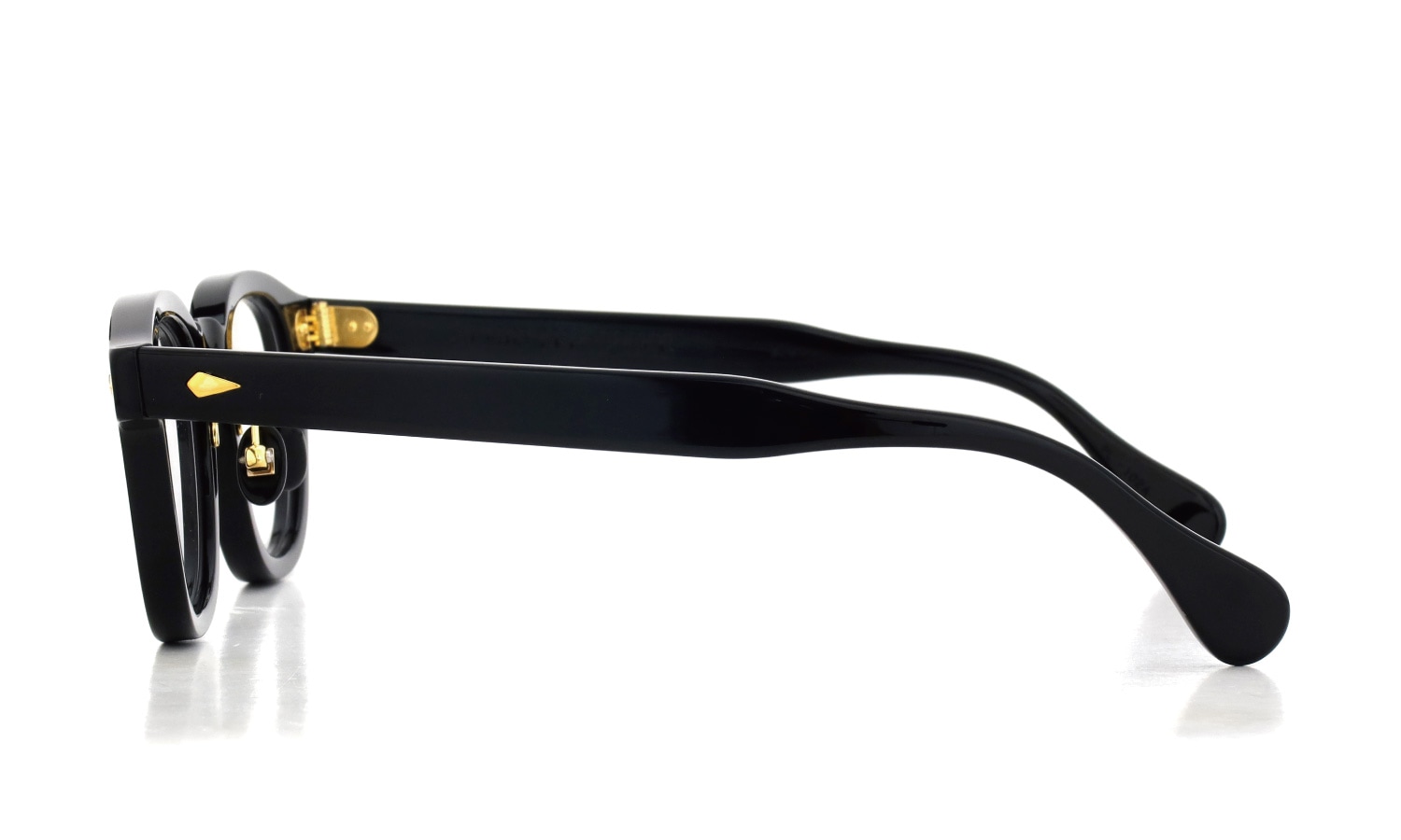 JULIUS TART OPTICAL [CHINATOWN SPECIAL ORDER] メガネ AR-46-24 NYC Gold col.Black/Gold 側面