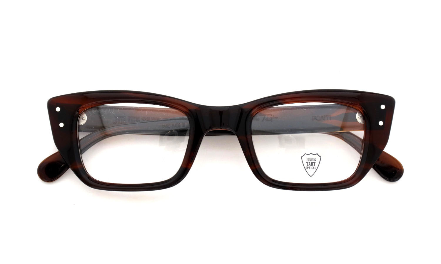JULIUS TART OPTICAL メガネ PONTI BLACK PL-138AJULIUS TART OPTICAL メガネ PONTI DEMI-AMBER PL-138M